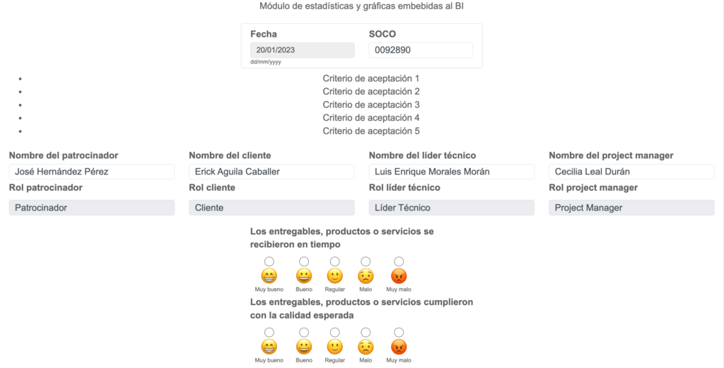 cuestionario con iconografia